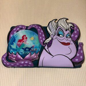 Loungefly Disney Ursula Little Mermaid Villains Scene Crystal Ball Flap Wallet